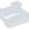 Pressure piece, square, (L x W x H) 17.2 x 17.2 x 4.45 mm, transparent, for single pushbutton, 5.55.103.030/1013