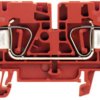 Through terminal block, spring balancer connection, 0.5-6.0 mm², 2 pole, 32 A, 8 kV, red, 1683580000