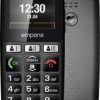 Emporia HAPPY 2G Smartfon dla seniorów Dual-SIM Single-SIM 32 MB 3.4 cm (1.33 cal) własny producenta czarny