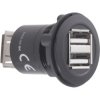 TruComponents 240886 USB-2.0,2 x USB-skt type A to 2x USB-skt type A