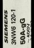 Microfuse 14 x 51 mm, 50 A, gG, 250 V (DC), 500 V (AC), 120 kA breaking capacity, 3NW6120-1