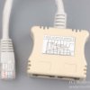 Adapter UTP do zestawienia ethernet+telefon na jednym kablu