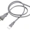 Kabel: 2X0,75Mm2, Iec C7 Żeński,Jis 8303 Wtyk, 1M, 7A Lt-819+537B Vctfk...