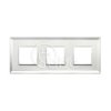 Ramka ozdobna Eikon Evo, 2+2+2M, Silver Ice, 21644.72