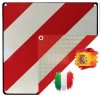 IWH 97605 IWH 97605 Warning Sign 2In1 Spain Italy Red White 50X50Cm Elastic St