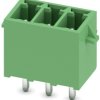 Pin header, 3 pole, pitch 3.5 mm, straight, green, 1731484