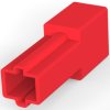 Insulating housing for 6.35 mm, 1 pole, PA, UL 94V-2, red, 480053-5