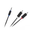 Kabel jack 3,5st-2*RCA 3m stand. Cabletech standard