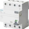 RCCB, Typ A, 4-biegunowy, 40A, 300mA, Siemens, 5SV3 SENTRON 400V ac