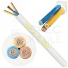 Kabel warsztatowy OWY / H05VV-F 3x1mm2 biały 300/500V giętki linka Mercor