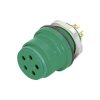 Binder 99-9108 70-03 Female Panel Mount 3 Pin with Solder Terminal
