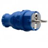 Wtyczka IP44 F-ELEKTRO gumowa NOVA niebi. F6.0356