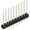 Pin header, 10 pole, pitch 2.54 mm, straight, black, 10048537