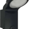 Kinkiet z czujnikiem ruchu ESYLUX AOL 100 LED 5K sw EL10750014 czarny