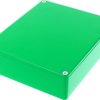 Aluminum die cast enclosure, (L x W x H) 145 x 121 x 39 mm, green, IP54, 1590XXGR