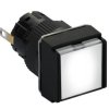 Wskaźnik św. kwadr. O 16, IP 65, biały, zintegr. LED, 24 V, złącze XB6ECV1BP