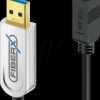 FX-I645-003 USB 3.1 fibre optic cable, FiberX, USB-A to USB-B connector, 3 m