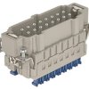 Wkładka złącza dużej mocy 16-pinowe HARTING 16A 16P Męski Zacisk klatkowy Montaż na panelu Proste
