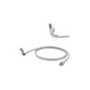 Weidmuller 1248280010 RJ45 Patch Cable Cat 6A S/FTP 1m Grey Angled 90° LSZH