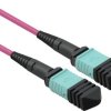 Value 21.99.1105 światłowodowe do światłowodów kabel 15.00 m fioletowy [1x złącze męskie MPO - 1x złącze męskie MPO] 50/