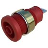 SKS Hirschmann 935980848 SEB 2610 F48 Safety socket Red 4mm nickel