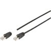 Digitus DK-1644-020/BL-OD Network cable CAT 6 Black UV-resistant 2m
