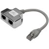 Digitus DN-93904 Networks Adapter CAT 5 CAT 5e Grey 1x RJ45 plug 2x RJ45 socket