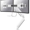 Neomounts NM-D775DXWHITE Uchwyt do monitora, stołowy 25,4 cm (10