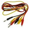 Przewody pomiarowe; TLM3-3szt; krokodylek / wtyk bananowy; 4mm; 0,9m; ABS; 0,28mm2; czarny, czerwony i żółty; 2A; 30V