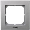 SONATA Ramka pojedyncza do łączników IP44 srebro mat RH-1R/38