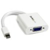 StarTech.com MDP2VGAW Mini DisplayPort To VGA Video Adapter Converter - White