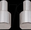 9-900-S1000 Clamping pins, steel, nickle-plated, 15x15mm Ø, 4 pcs.