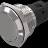 Vandal-proof pushbutton, silver, unlit , mounting Ø 22 mm, IP65/IP67, 82-6552.1000