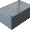 Aluminum enclosure, (L x W x H) 125 x 80 x 57 mm, silver gray (RAL 7001), IP66, 010813060