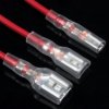 2.4 mm Flat Female Automotive Insulated Spade Connector - 10 pcs