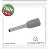 Quadrios 25C533 Ferrule Grey 0.14 mm² Partially insulated 100 pcs Ferrules