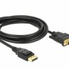 Kabel DisplayPort DisplayPort 1.2 Delock 85314 85314, DisplayPort na DVI 24+1pin., 3 m
