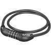 Basi 6990-0313 ZR 313 Spiral Cable Lock Black, 4-Digit Combination, Portable