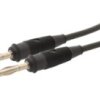 SML 100/1 SW Przewód SIL 1,0mm2, 1,0m, 2 x wtyk prosty 4mm, czarny, Hirschmann, 973388100