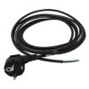 Przewód z wtyczką kątową 3x0.75 3mb czarny