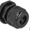60375 Cable Gland PG13.5 for round cable with 3 cable entries bk 2 pcs