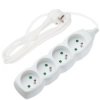 Przedłużacz elektryczny Listwa zasilająca na 4 gniazda [2P+Z] biała 3m