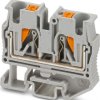1 wire mini through terminal, push-in connection, 0.2-6.0 mm², 1 pole, 32 A, 6 kV, gray, 3249000