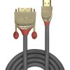 LINDY 36198 HDMI to DVI-D Cable Gold Line 10m Grey