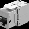 77946 Keystone module, Cat.6a STP, RJ45 socket / LSA, gray