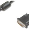 Connection cable, 2 m, black, DVI-D Dual Link (24+1) plug, straight to DVI-D Dual Link (24+1) plug, straight, AK-320101-020-S