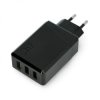 Zasilacz Green Cell Charge Source 3xUSB 30W z szybkim ładowaniem Ultra Charge i Smart Charge - czarny
