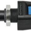 Quick pressure clamp, 12.5 mm, orange, 30 VAC/60 VDC, 5 A, flat plug/solder connection, nickel-plated, ESD 6554 / OR