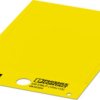 PVC device marker, (L x W) 135 x 104 mm, yellow, carrier card with 1 pcs, 0830305