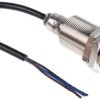 Czujnik zbliżeniowy M18 Indukcyjny 8 mm RS PRO Wpuszczany 10 → 30 V dc długość 48mm Gwintowany
